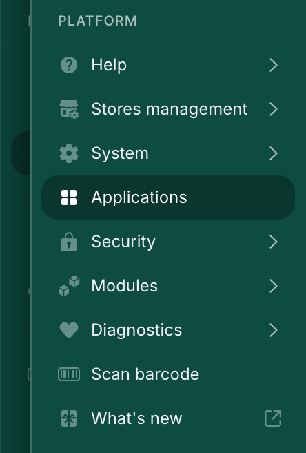 App Marketplace in the navigation