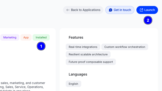 App Marketplace in the navigation
