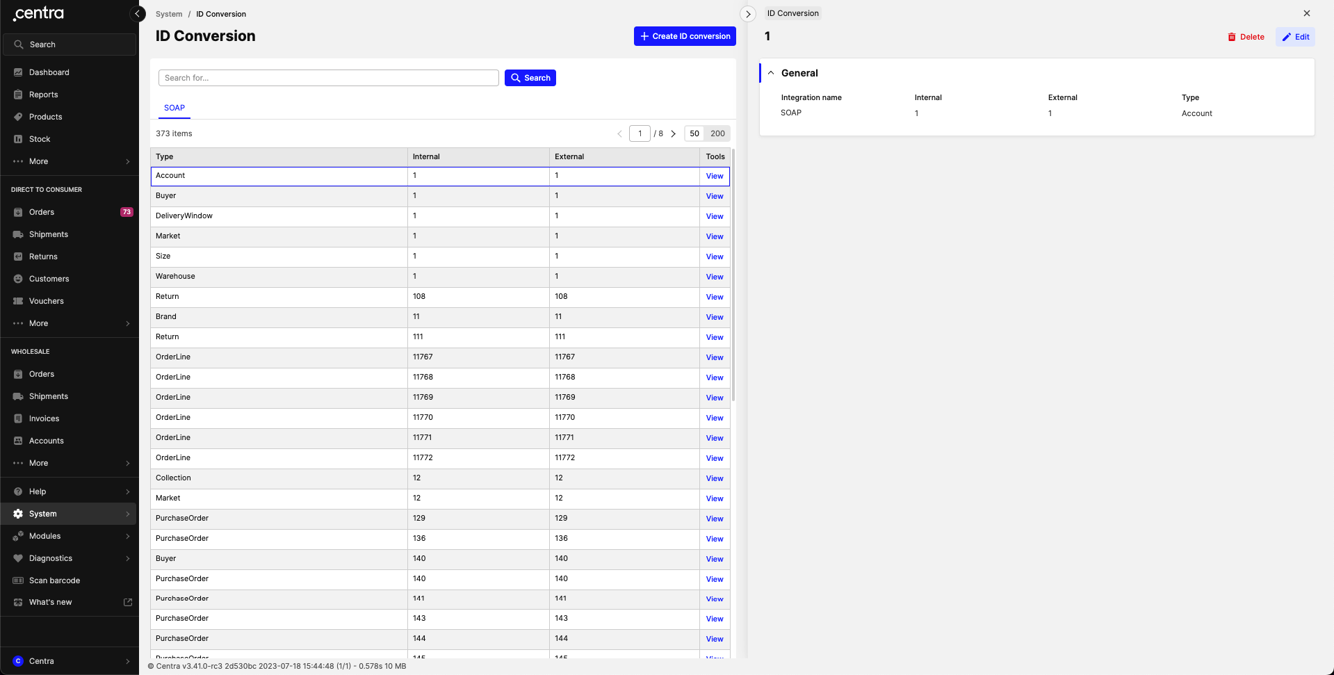 Single conversion entry view